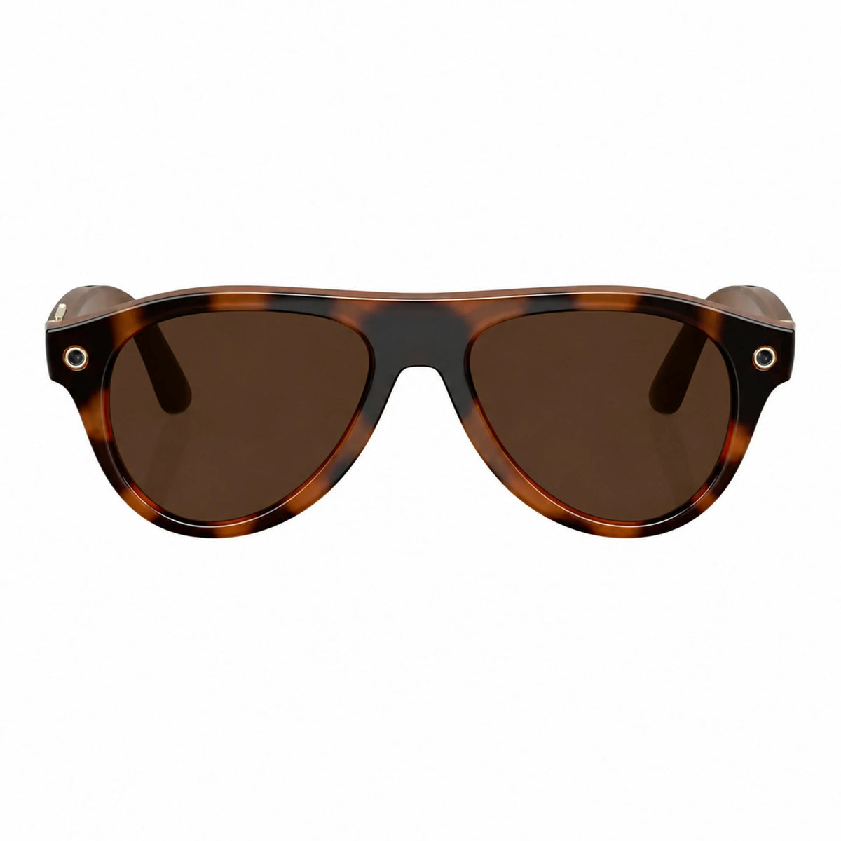 Ray-Ban Meta Aviator Gen 3 smart glasses, Havana frame with Transitions® Brown lenses, front view