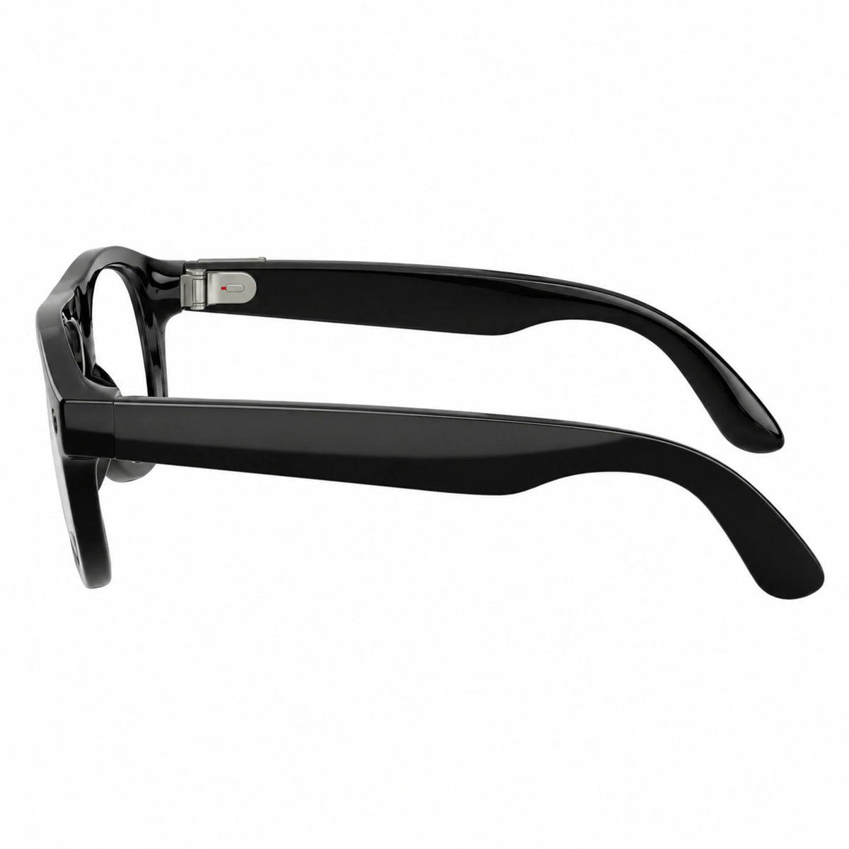 Ray-Ban Meta Aviator Gen 3 smart glasses, Shiny Black frame with Transitions® Graphite Green lenses, side profile