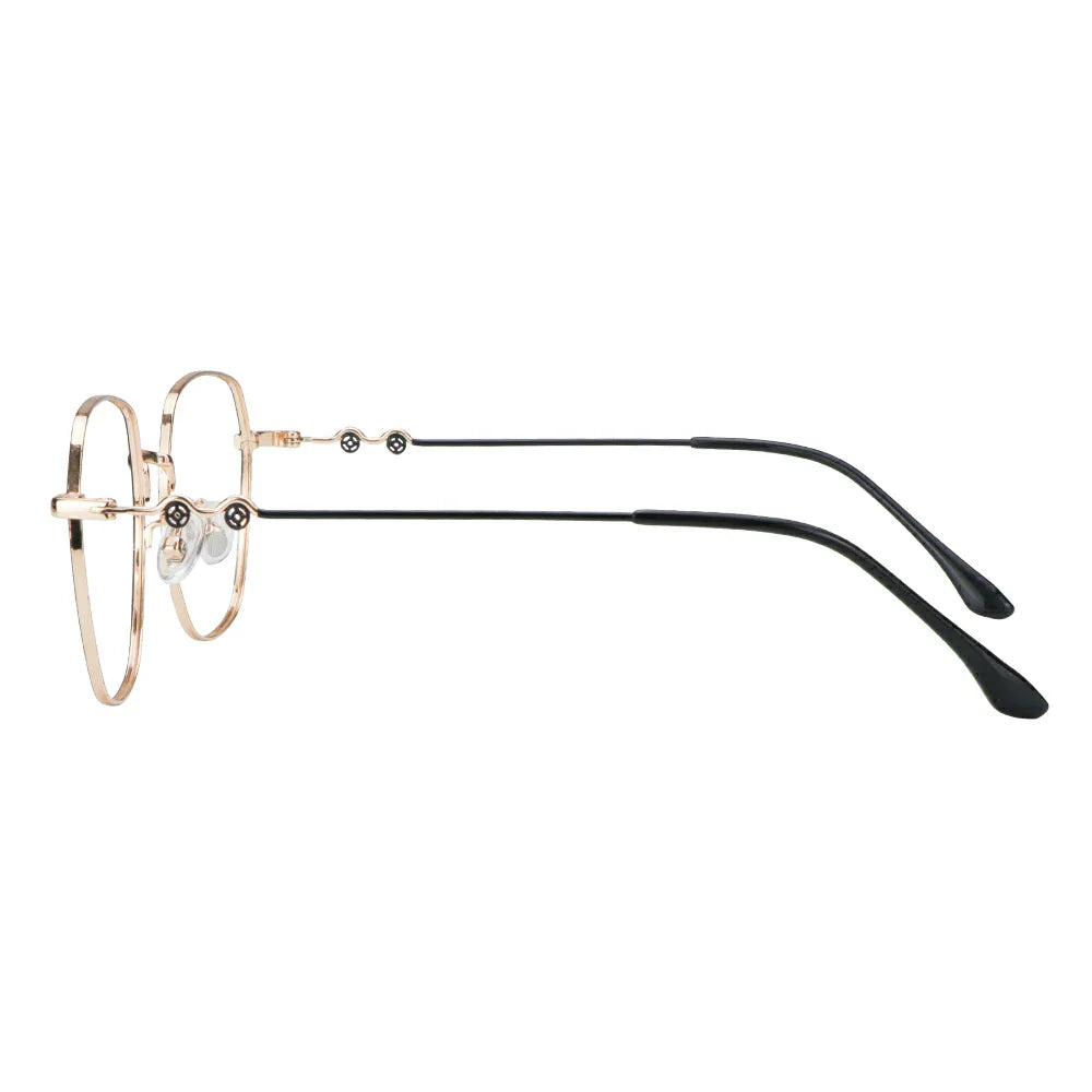 Metal Oval Eyeglasses