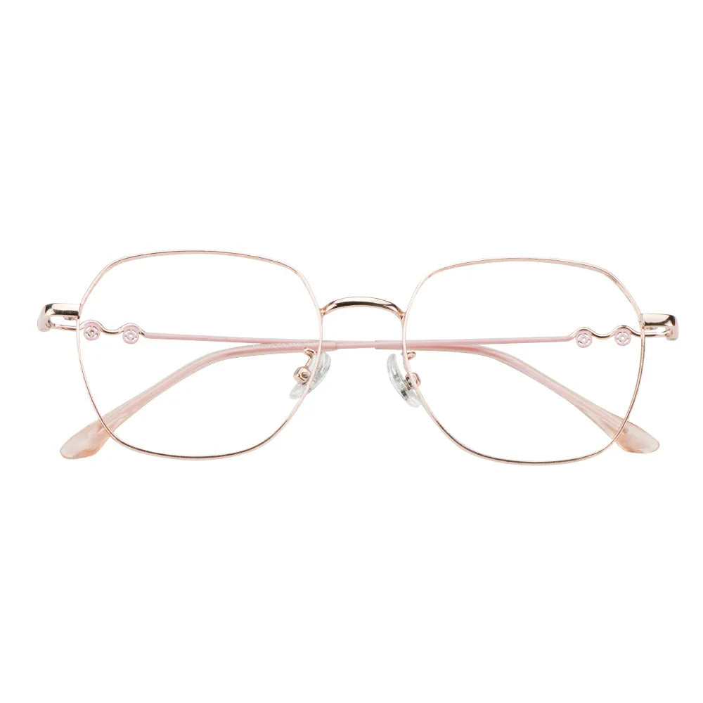 Metal Oval Eyeglasses