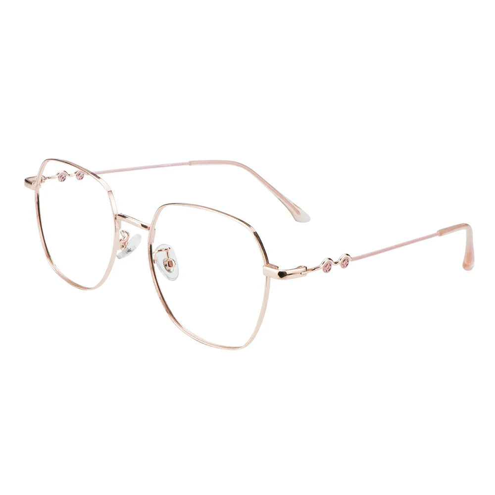 Metal Oval Eyeglasses