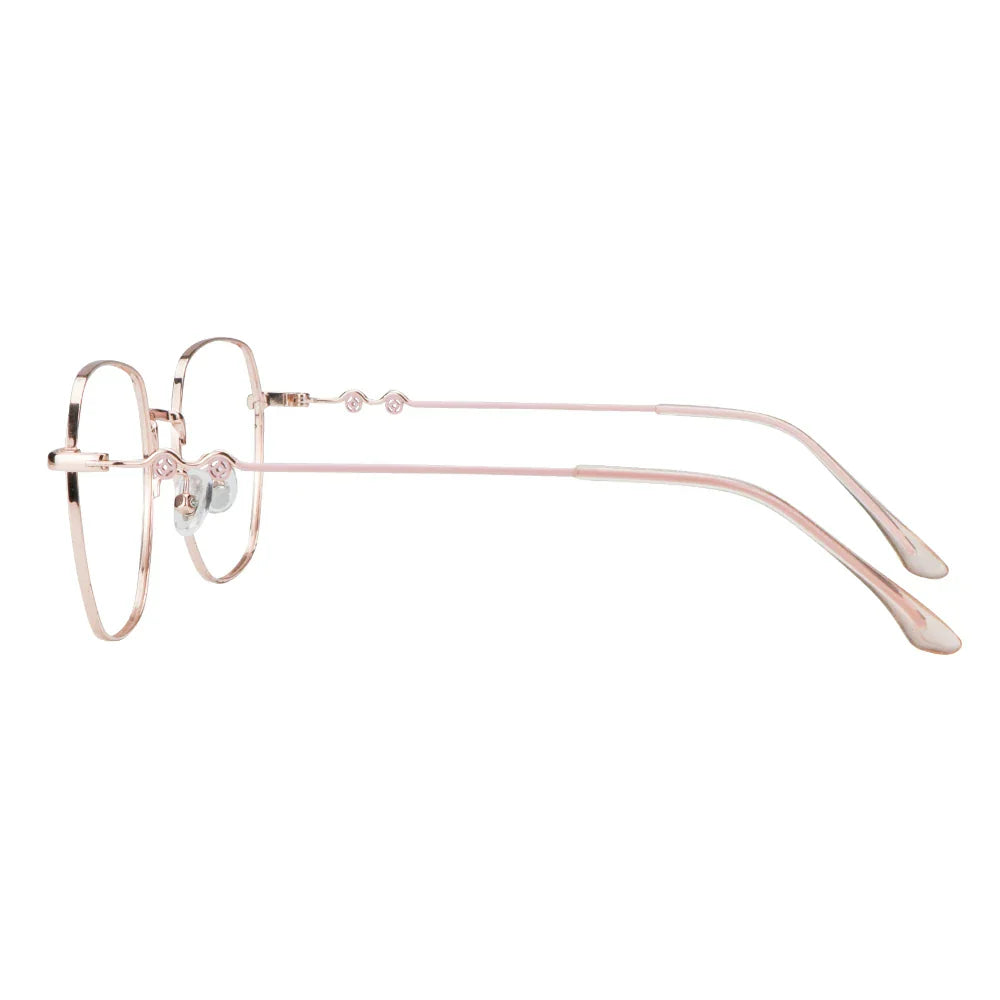 Metal Oval Eyeglasses