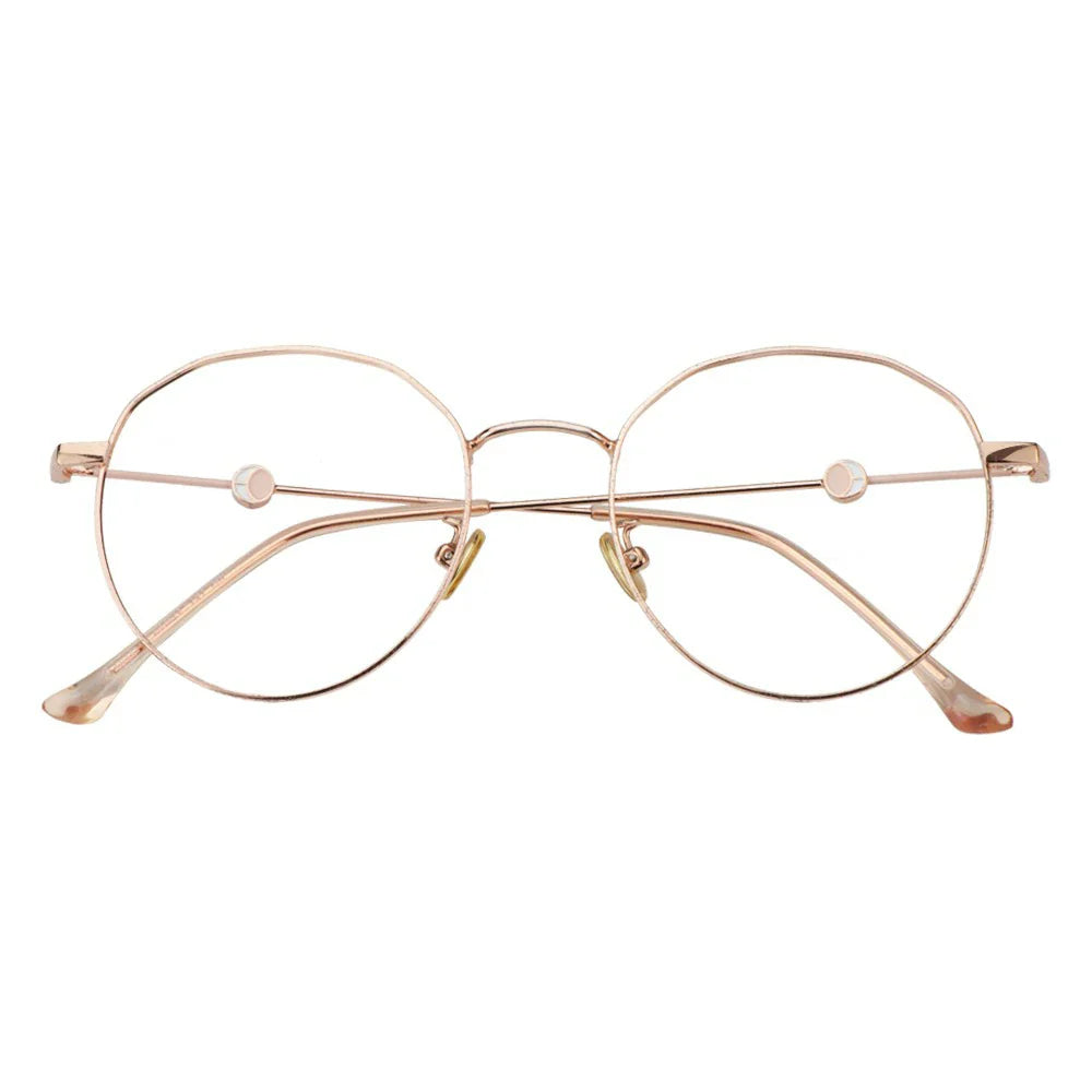Metal Oval Eyeglasses