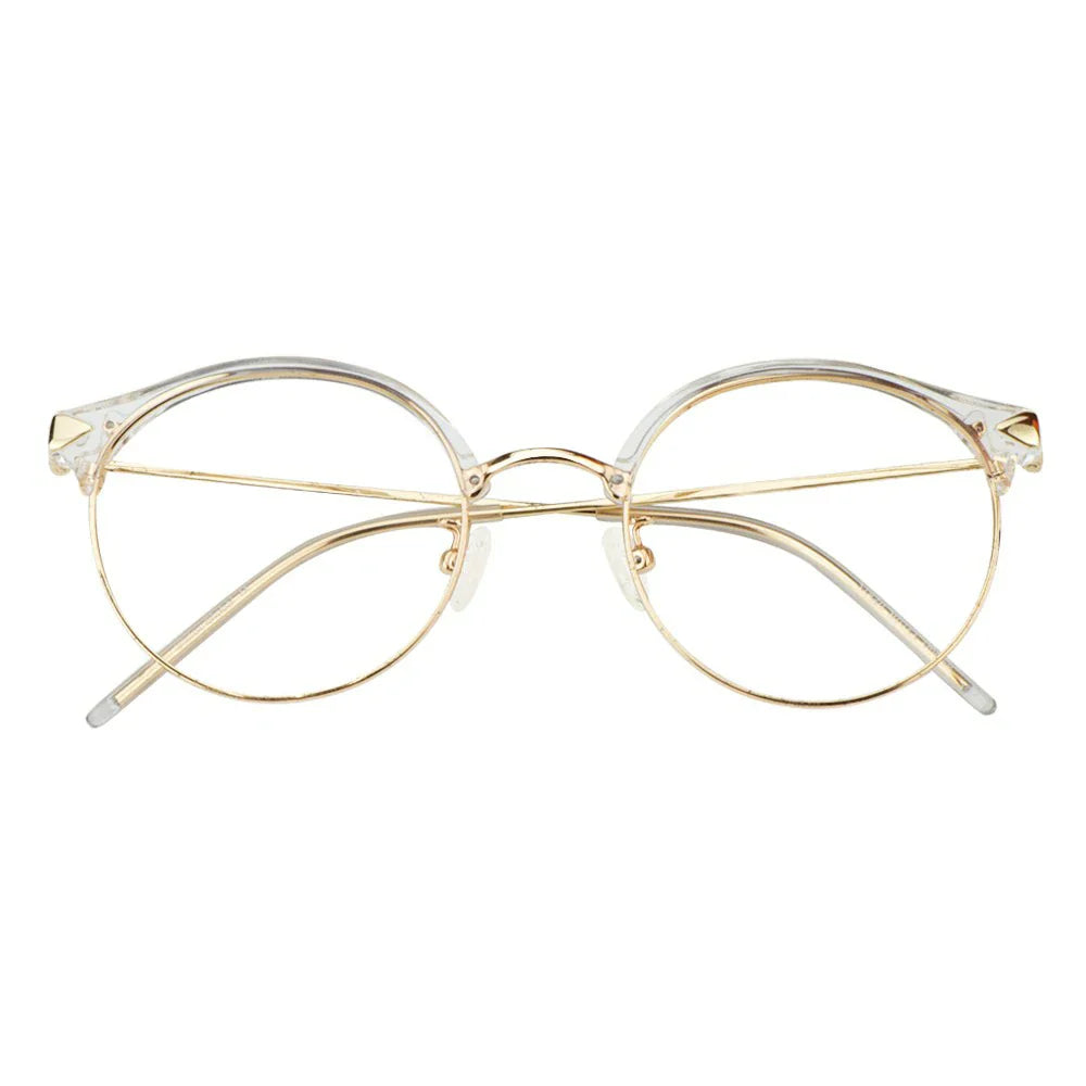 Metal Oval Eyeglasses