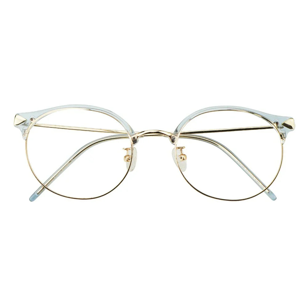 Metal Oval Eyeglasses