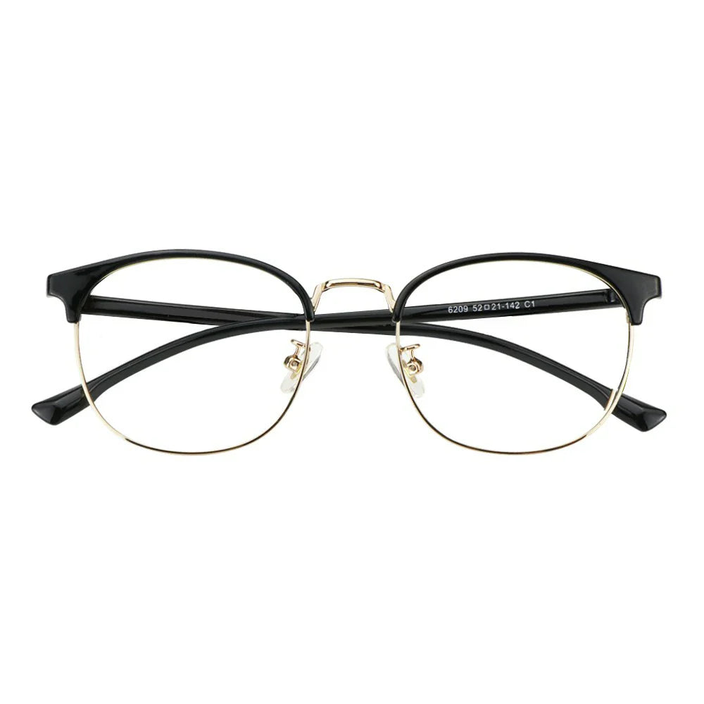Metal Oval Eyeglasses