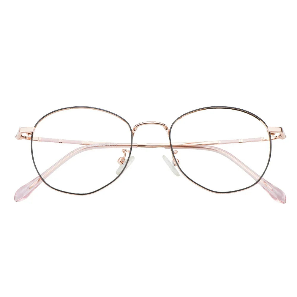 Metal Oval Eyeglasses