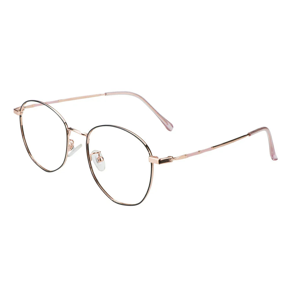 Metal Oval Eyeglasses