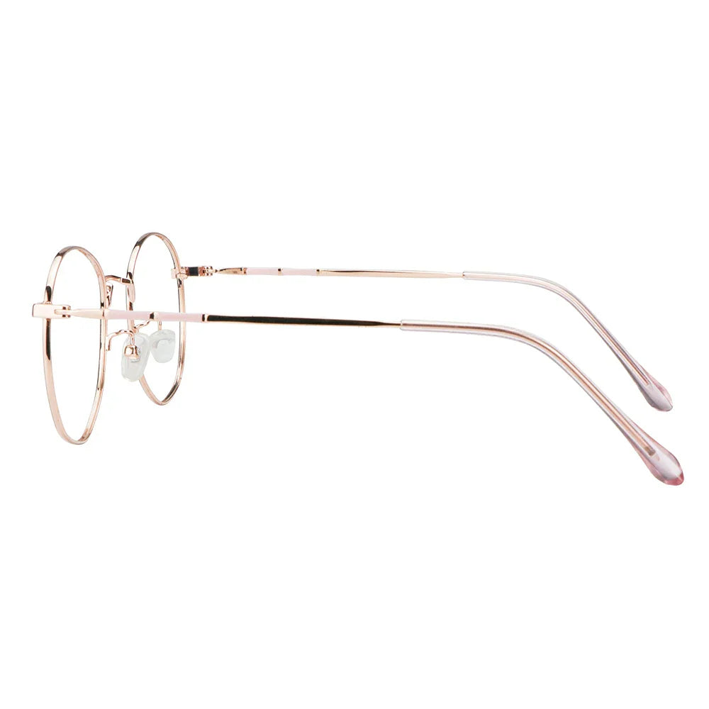 Metal Oval Eyeglasses