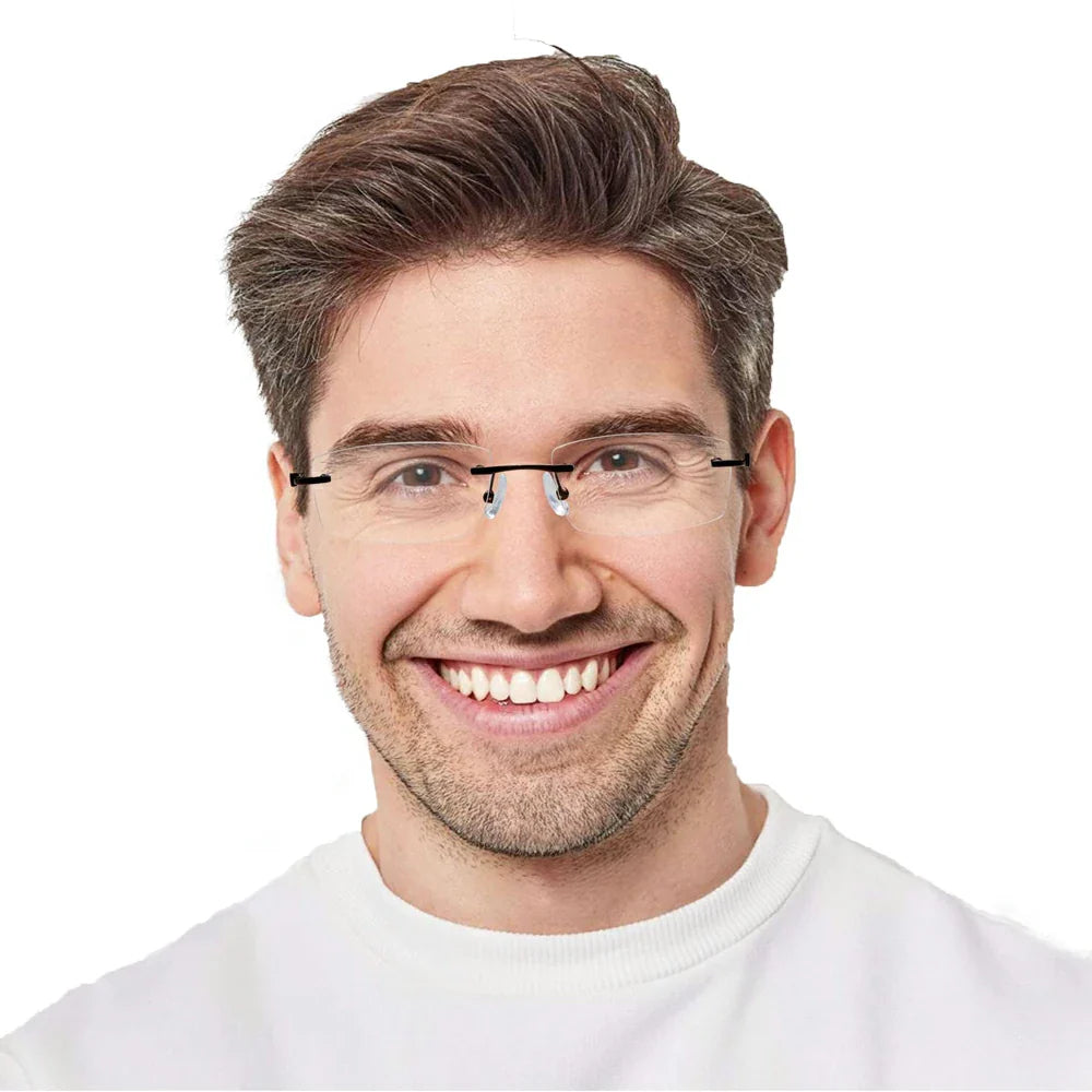 Metal Rectangle Eyeglasses