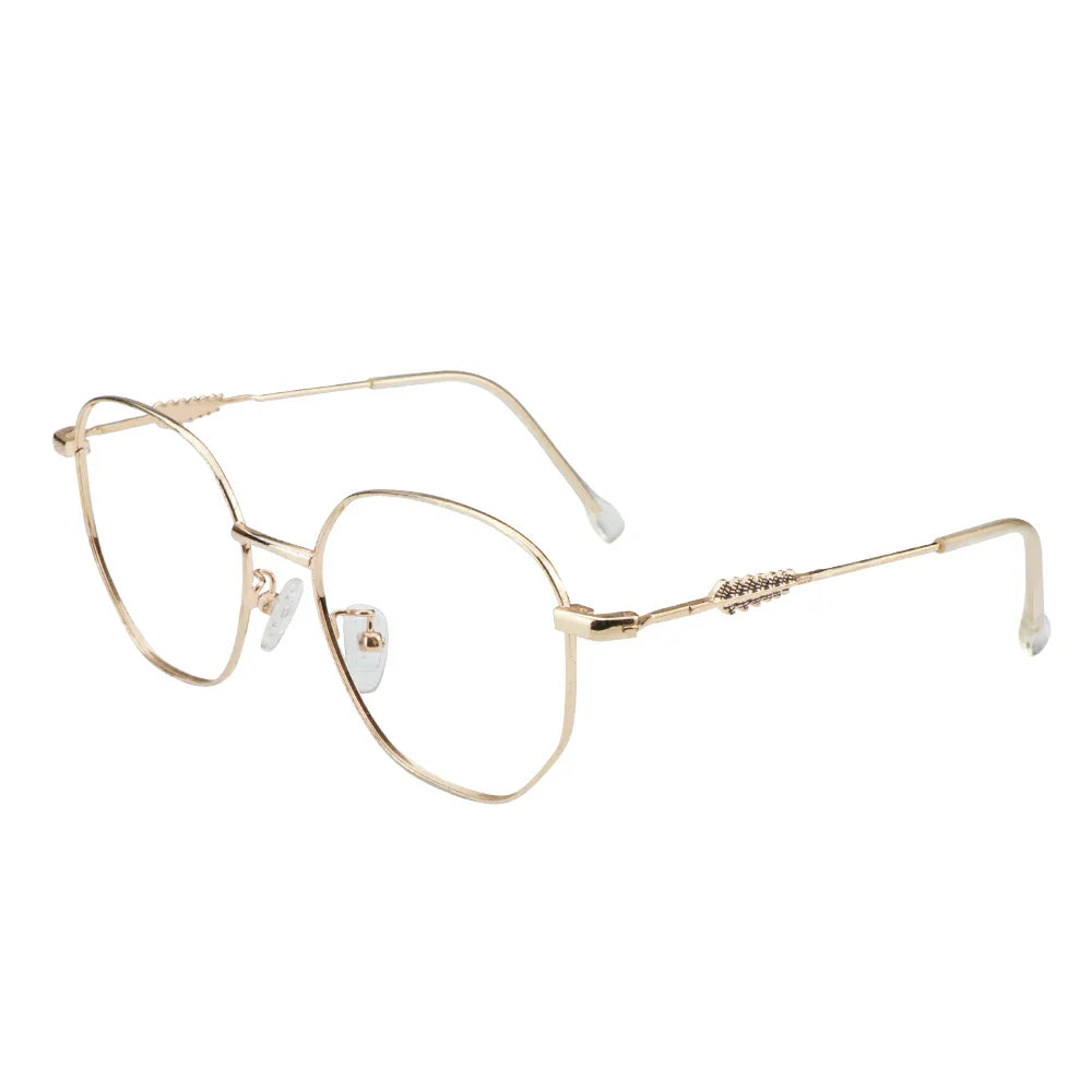 Metal Oval Eyeglasses