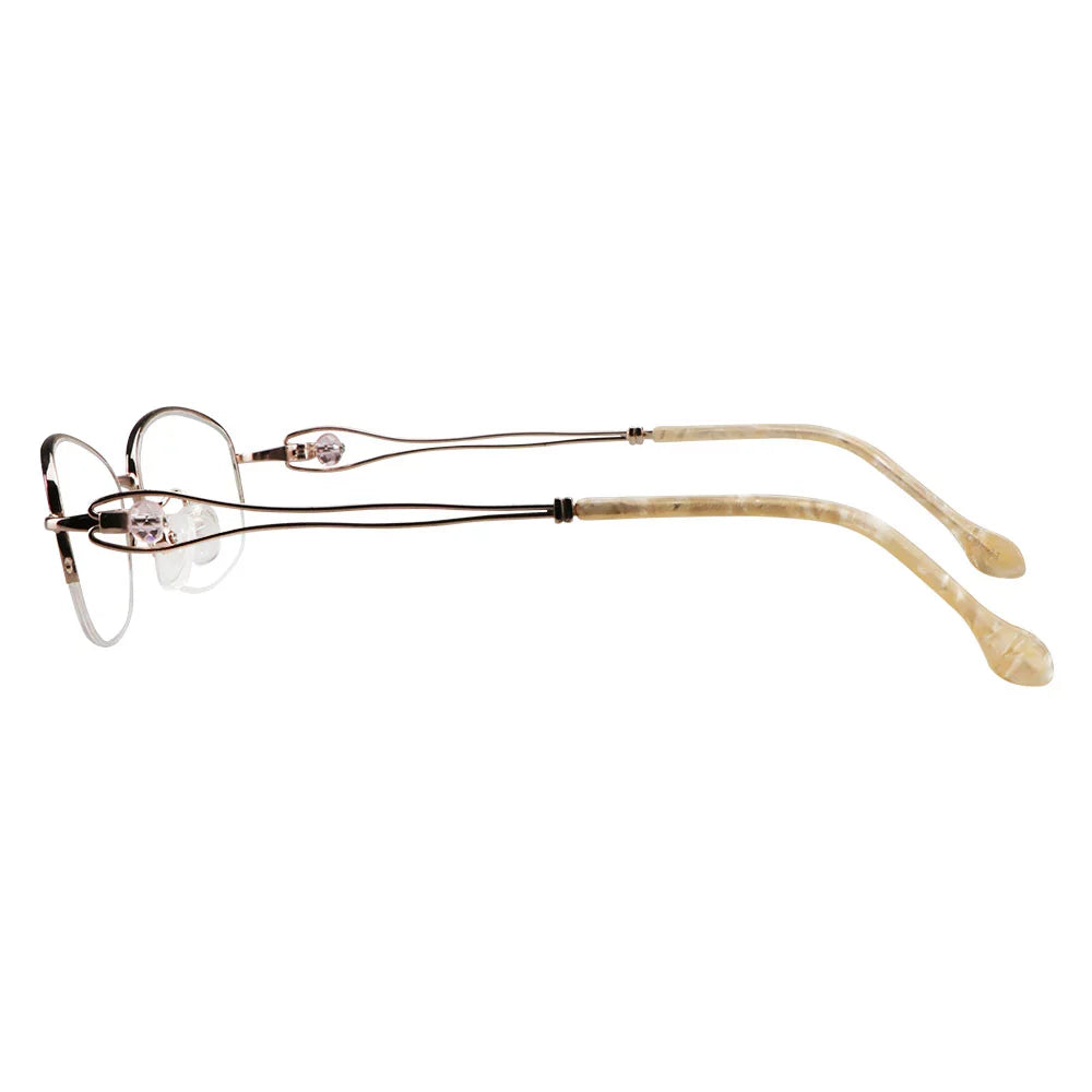 Zachary Metal Oval Eyeglasses - LifeArtVision
