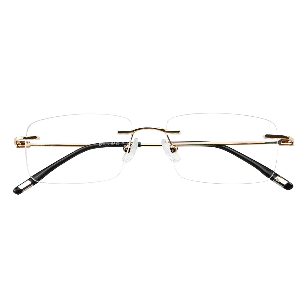  Metal Rectangle Eyeglasses 
