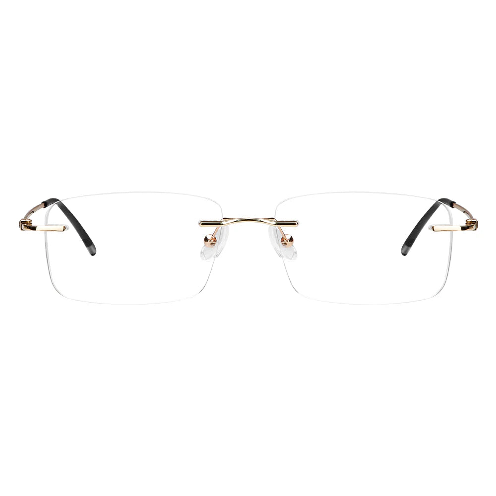  Metal Rectangle Eyeglasses 