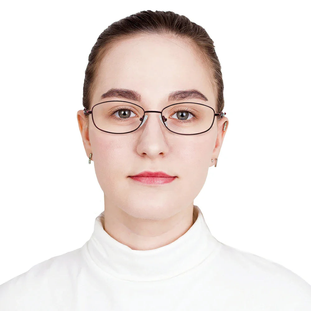 Metal Oval Eyeglasses