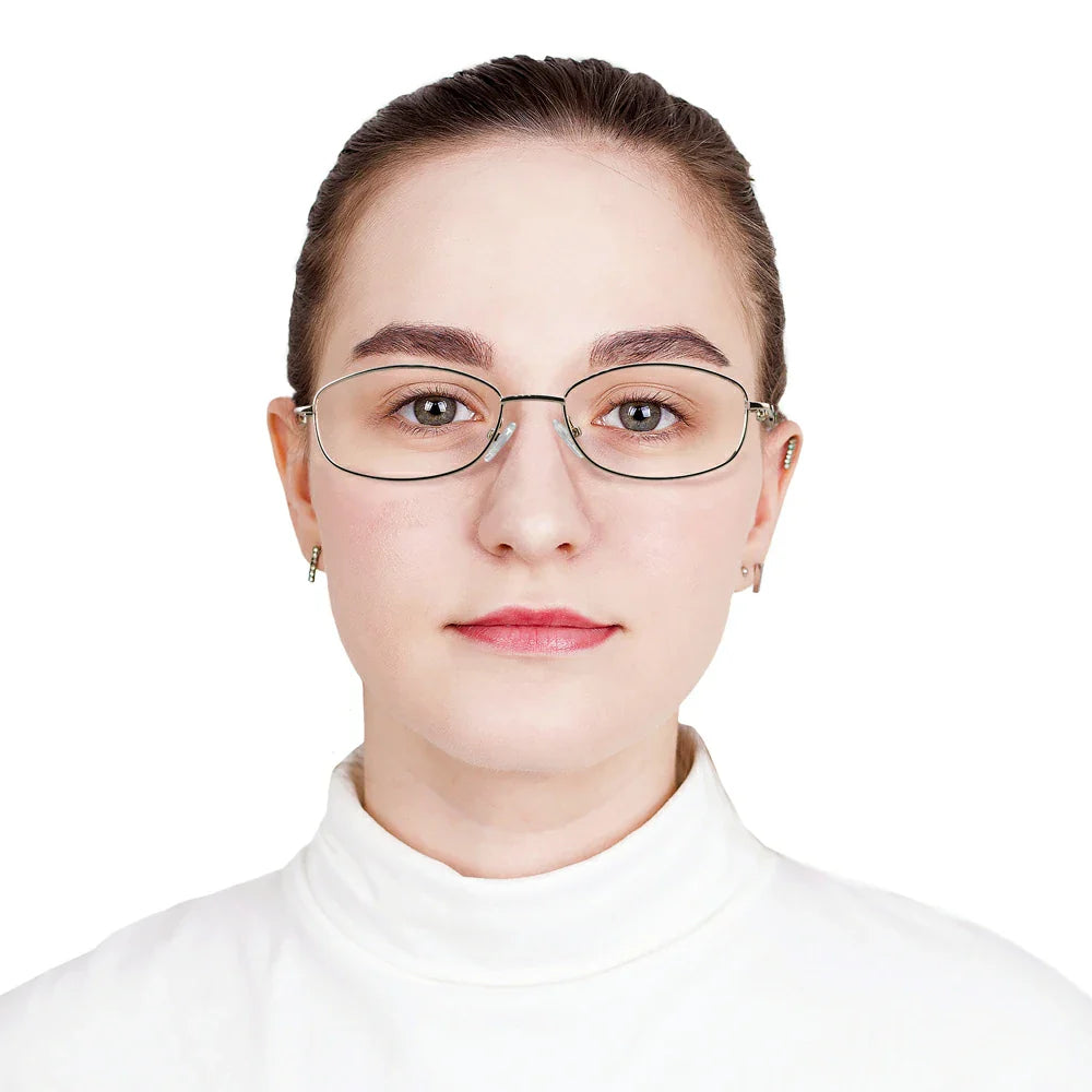 Metal Oval Eyeglasses