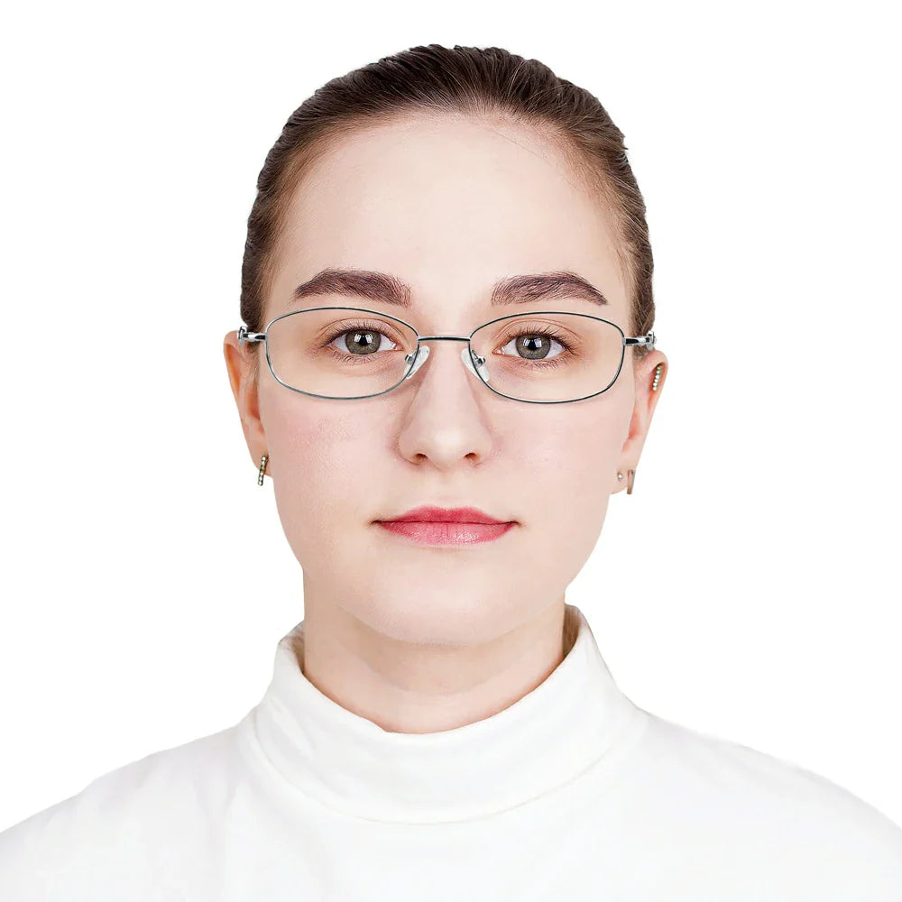 Metal Oval Eyeglasses