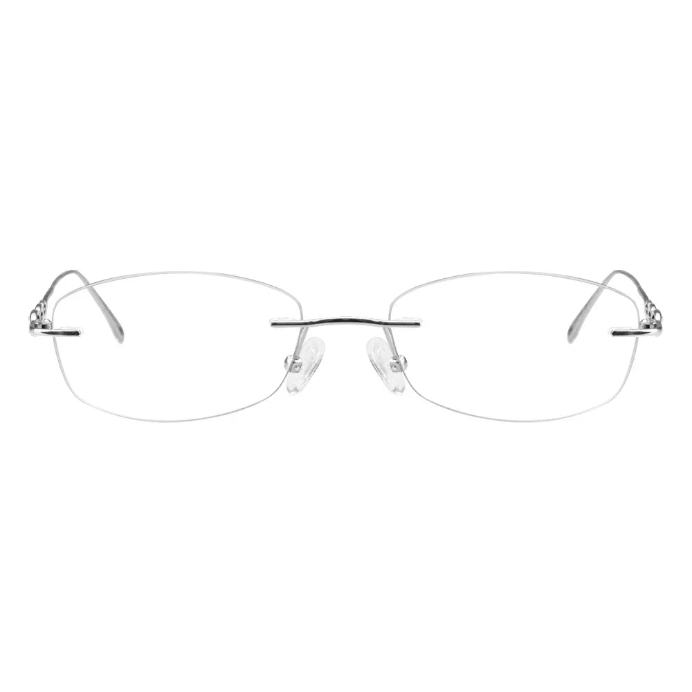 Metal Rectangle Eyeglasses