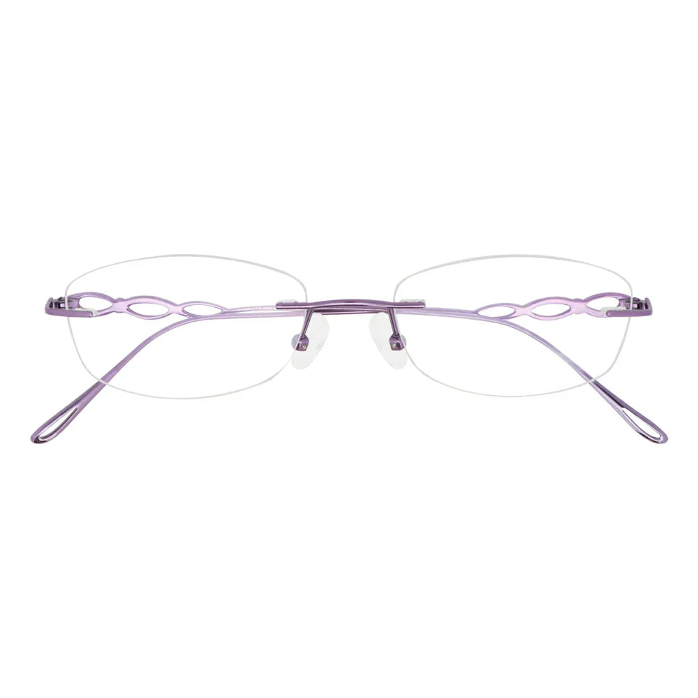 Metal Rectangle Eyeglasses