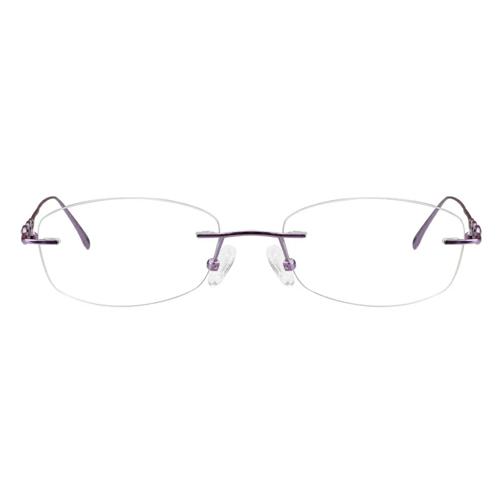Metal Rectangle Eyeglasses