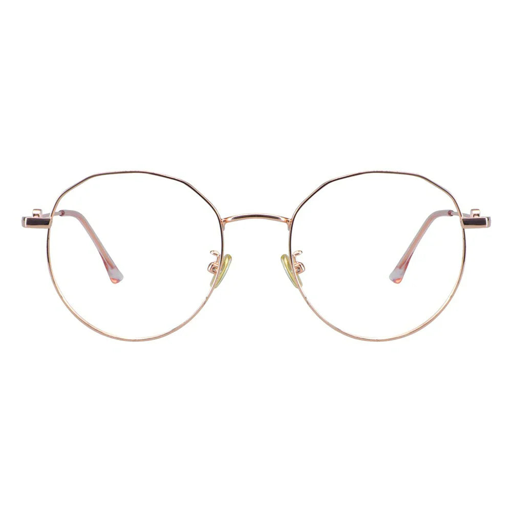 Metal Oval Eyeglasses
