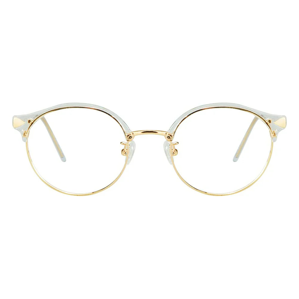 Metal Oval Eyeglasses