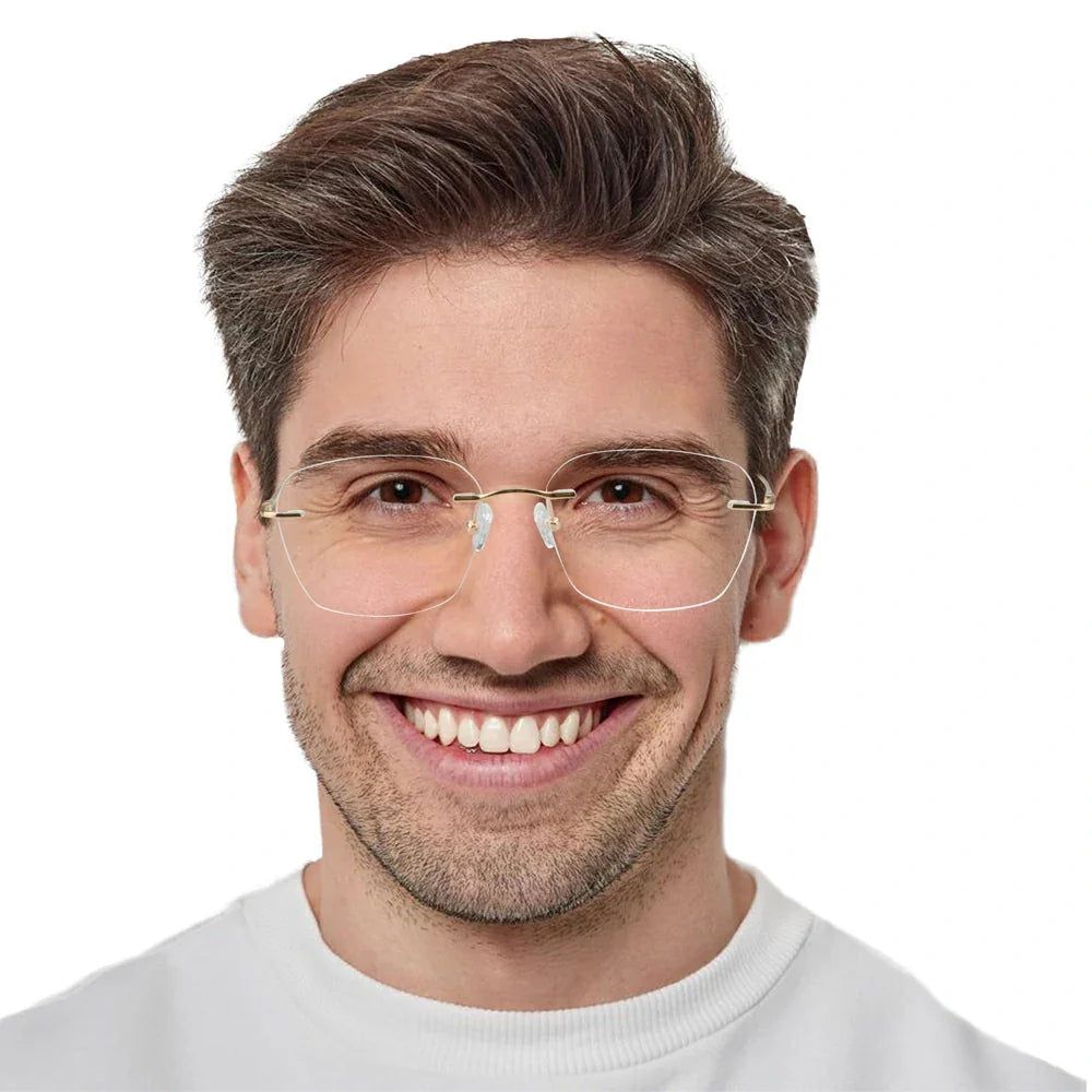  Titanium Oval Eyeglasses