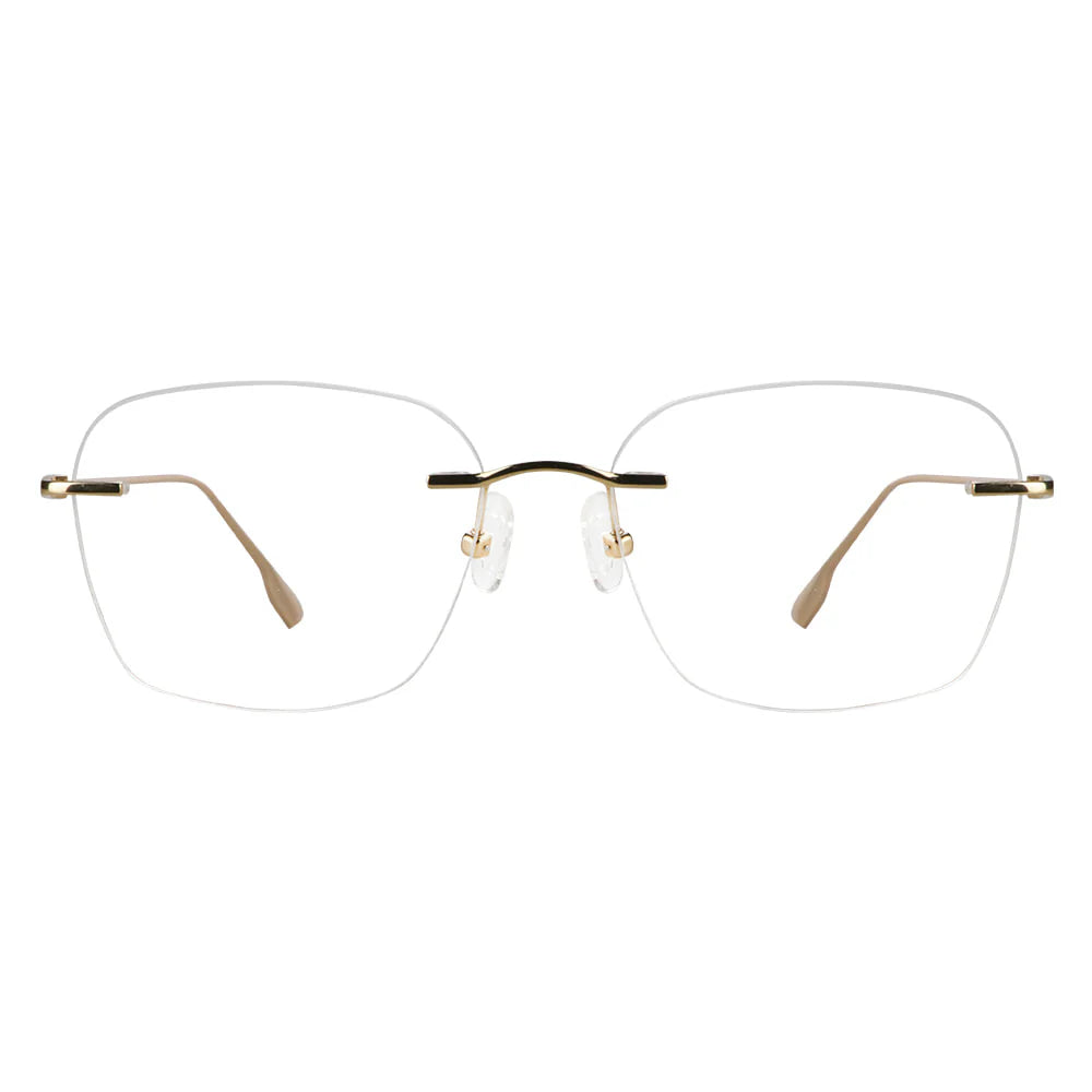 Gaby Titanium Oval Eyeglasses