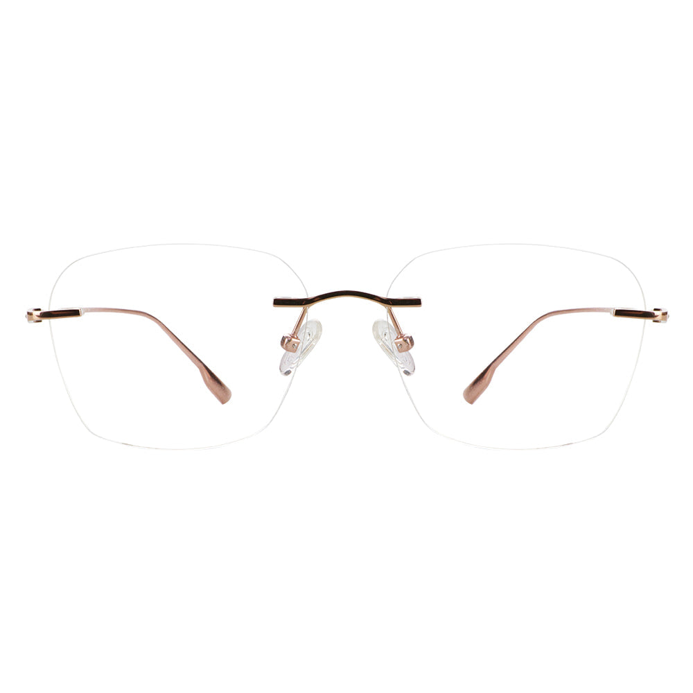 Gaby Titanium Oval Eyeglasses