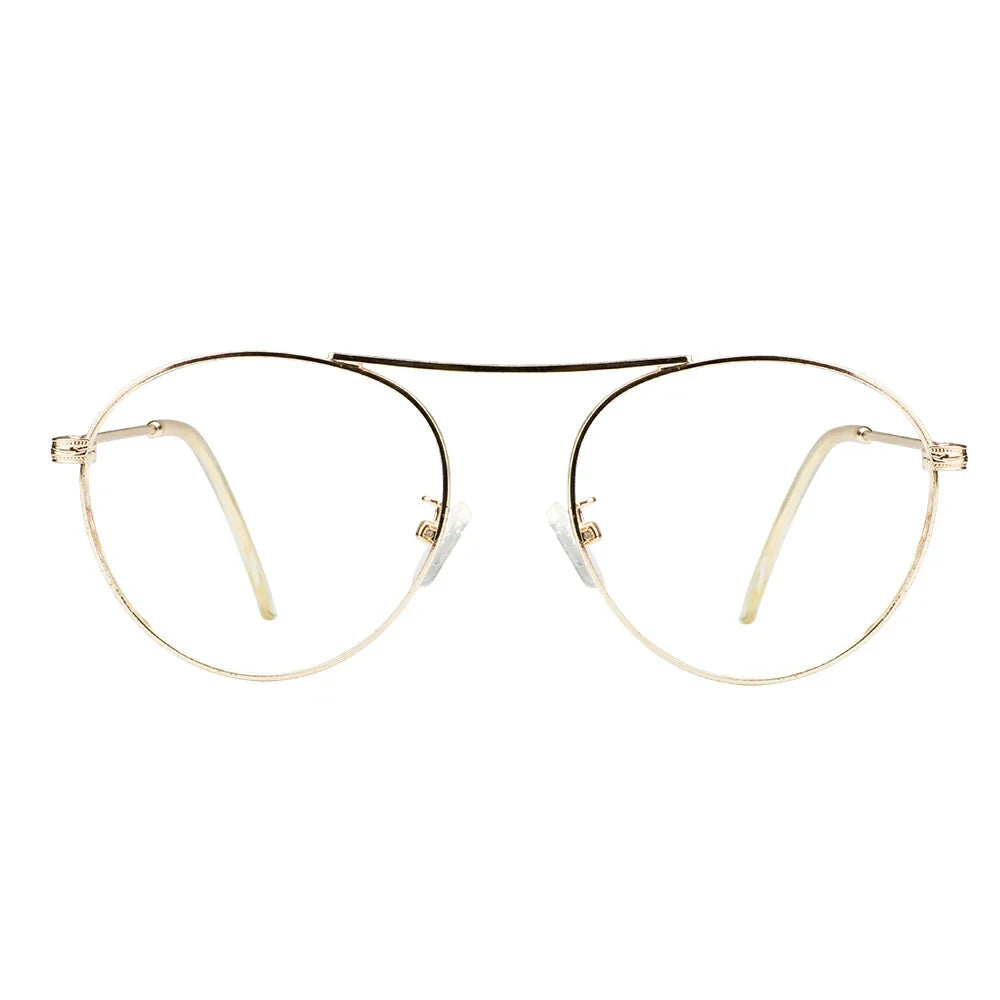 Metal Oval Eyeglasses