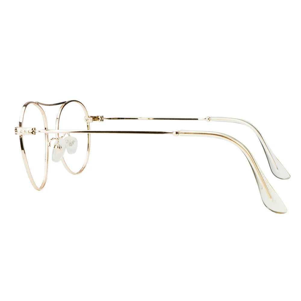 Metal Oval Eyeglasses