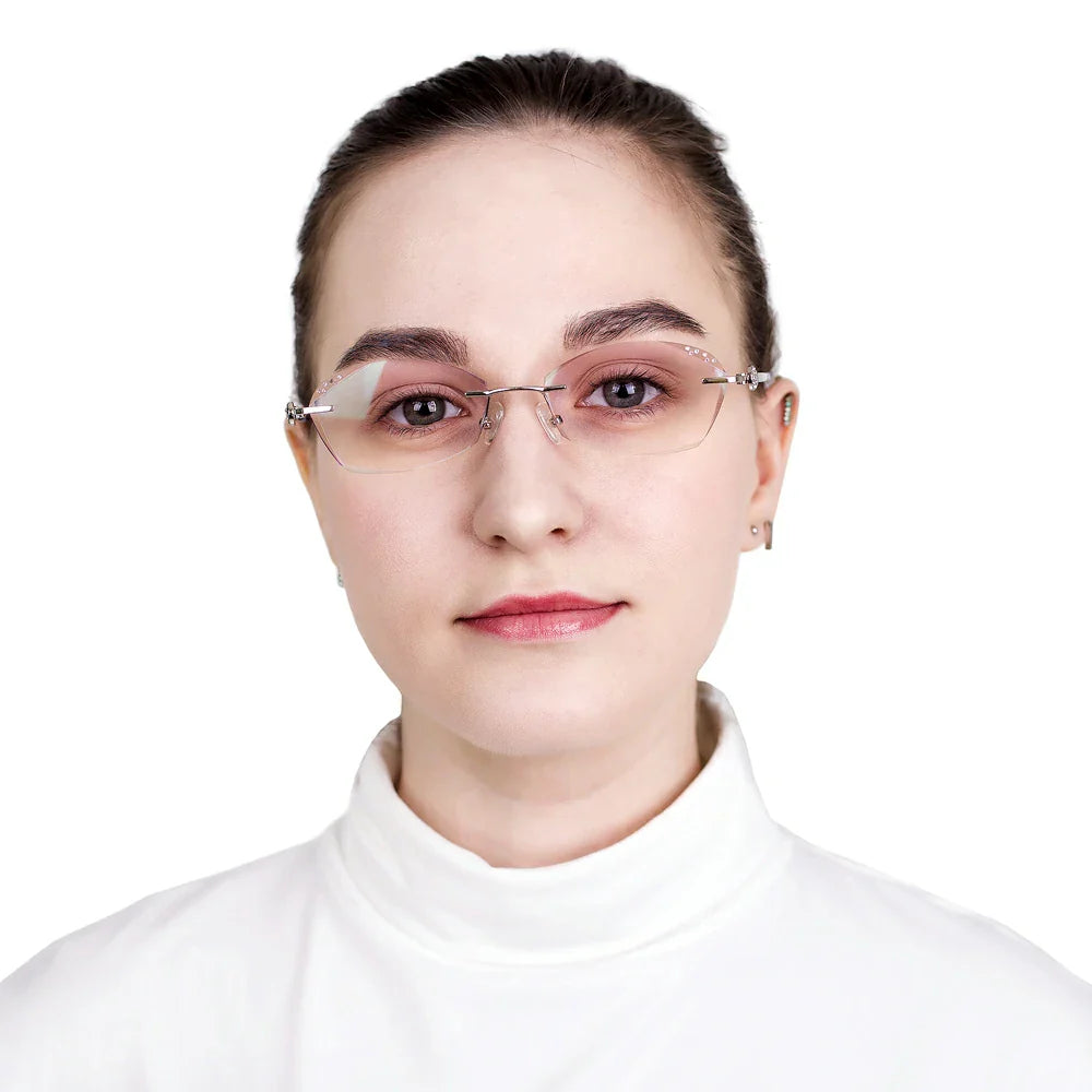 Metal Rectangle Eyeglasses