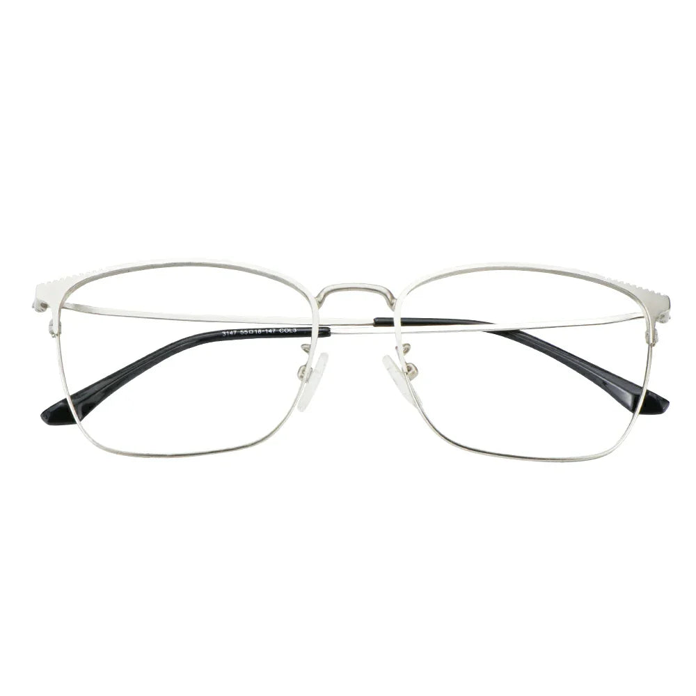 Metal Square Eyeglasses