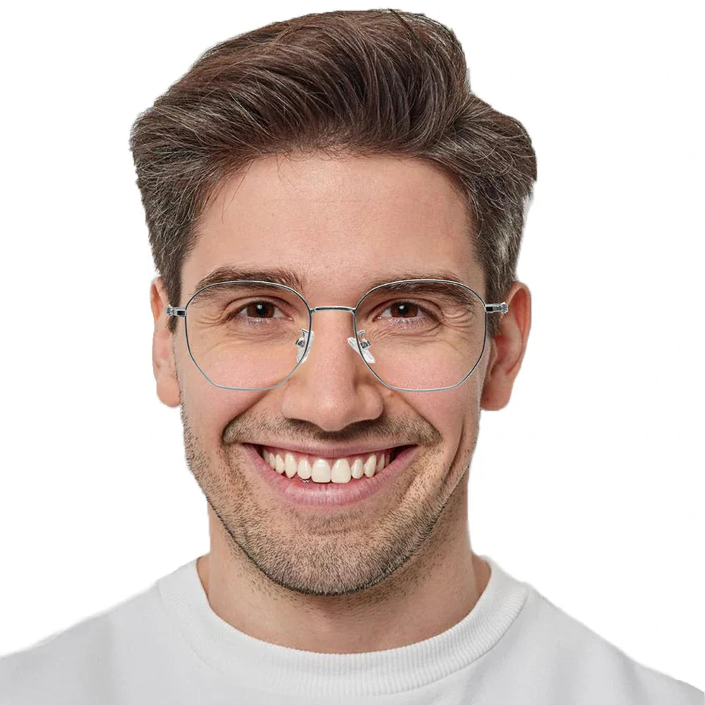 Metal Oval Eyeglasses