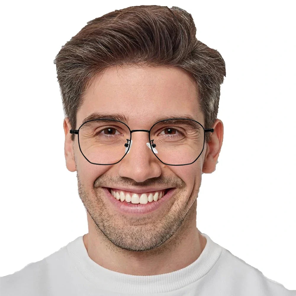 Metal Oval Eyeglasses