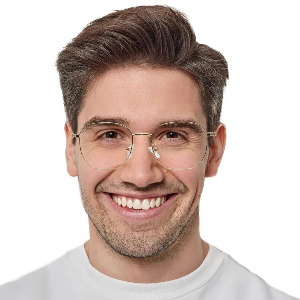 Metal Oval Eyeglasses