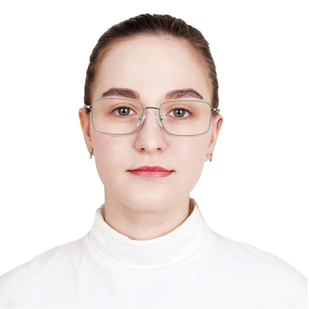 Metal Rectangle Eyeglasses