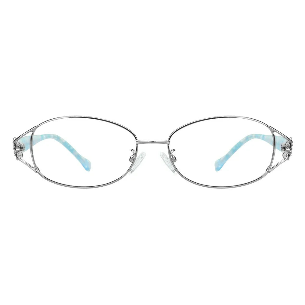 Metal Oval Eyeglasses