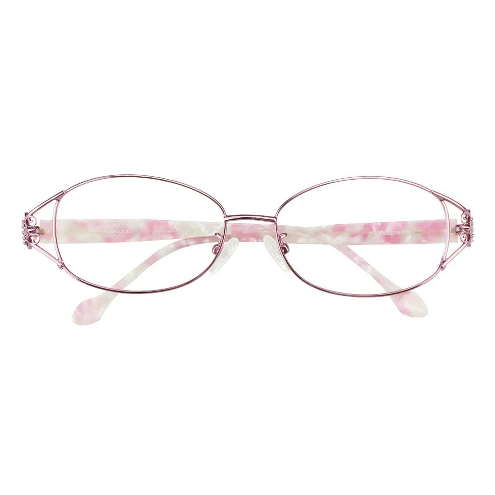 Metal Oval Eyeglasses