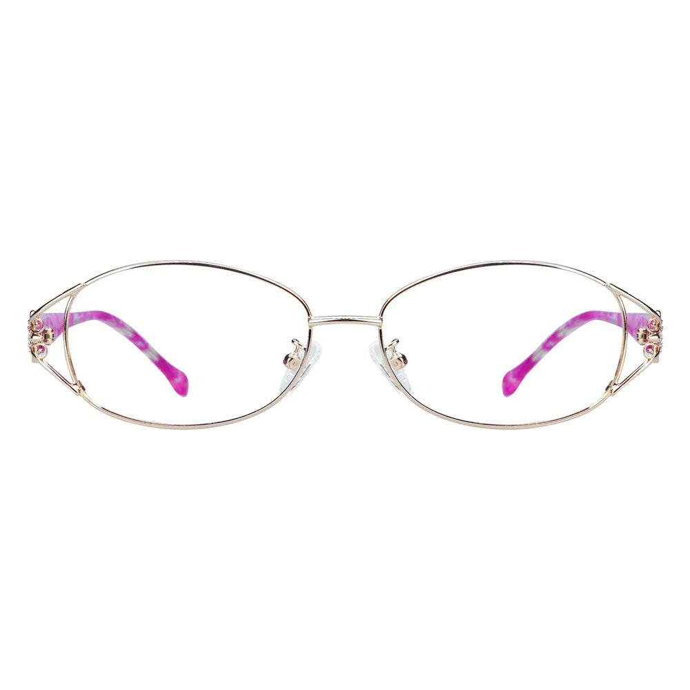 Metal Oval Eyeglasses