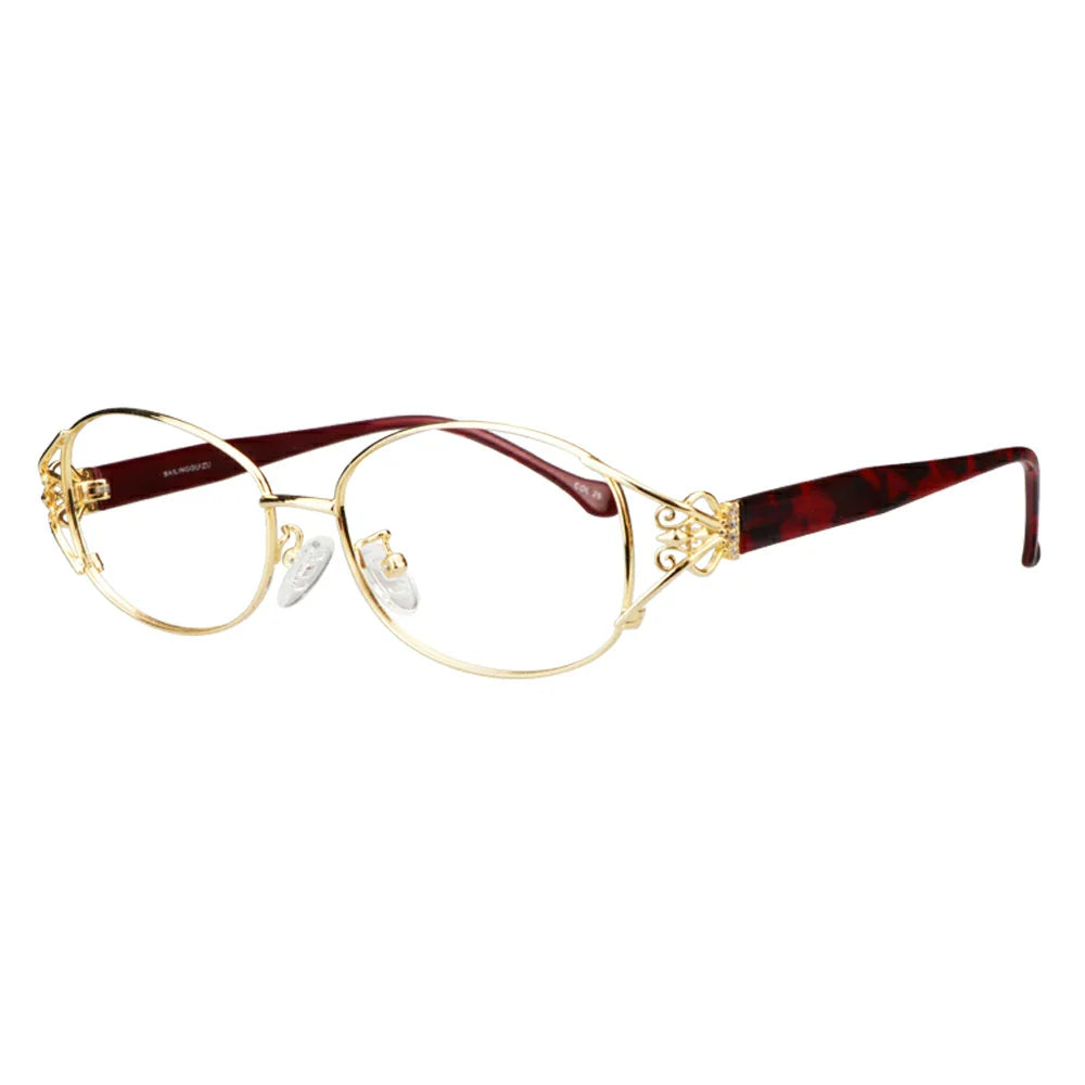 Metal Oval Eyeglasses