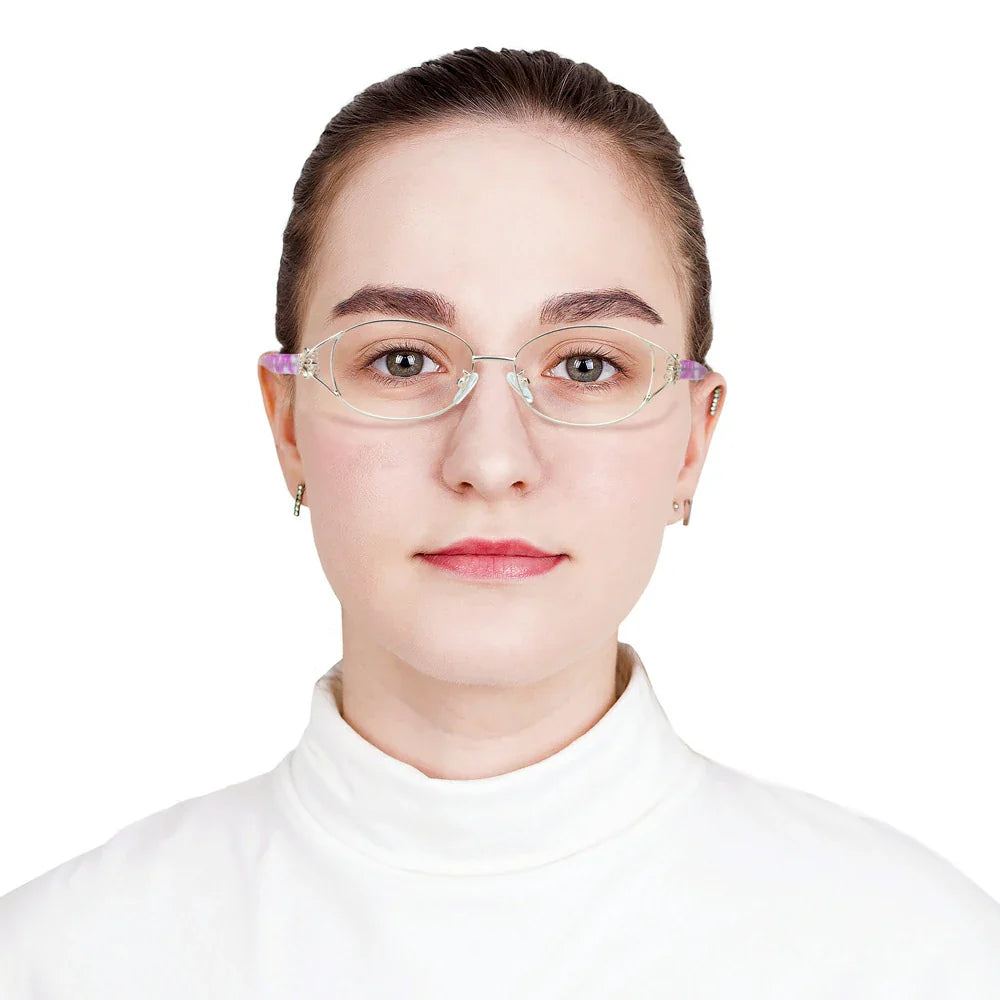 Metal Oval Eyeglasses