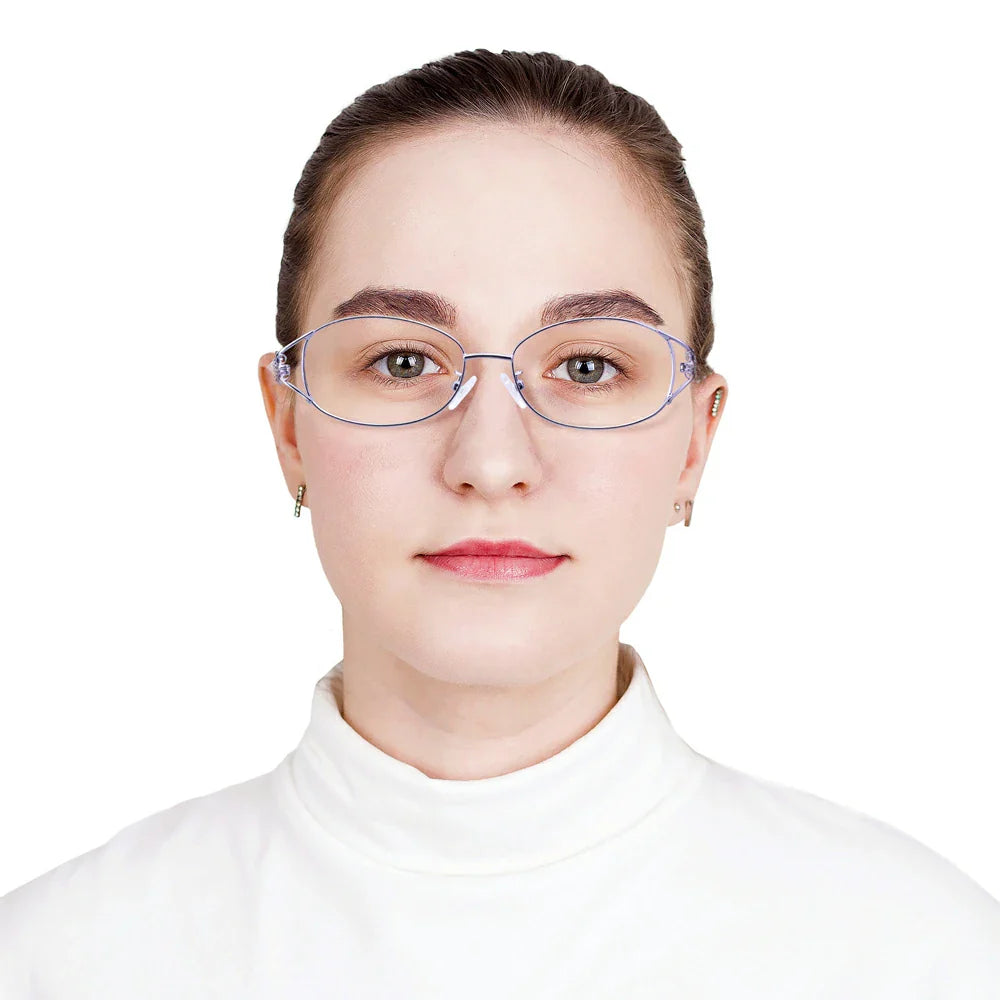 Metal Oval Eyeglasses