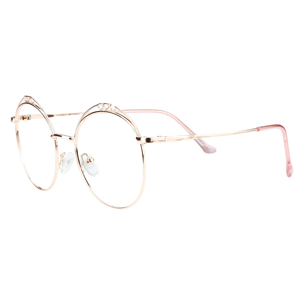 Kayla Metal Round Eyeglasses - LifeArtVision