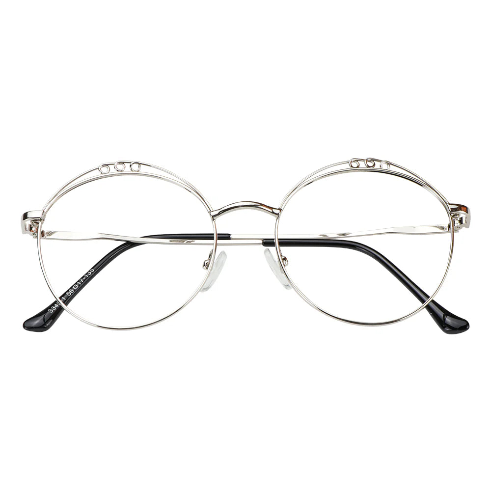Kayla Metal Round Eyeglasses - LifeArtVision