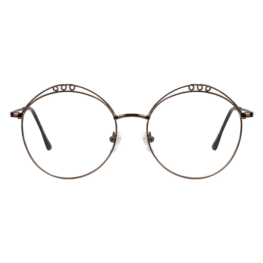 Kayla Metal Round Eyeglasses - LifeArtVision