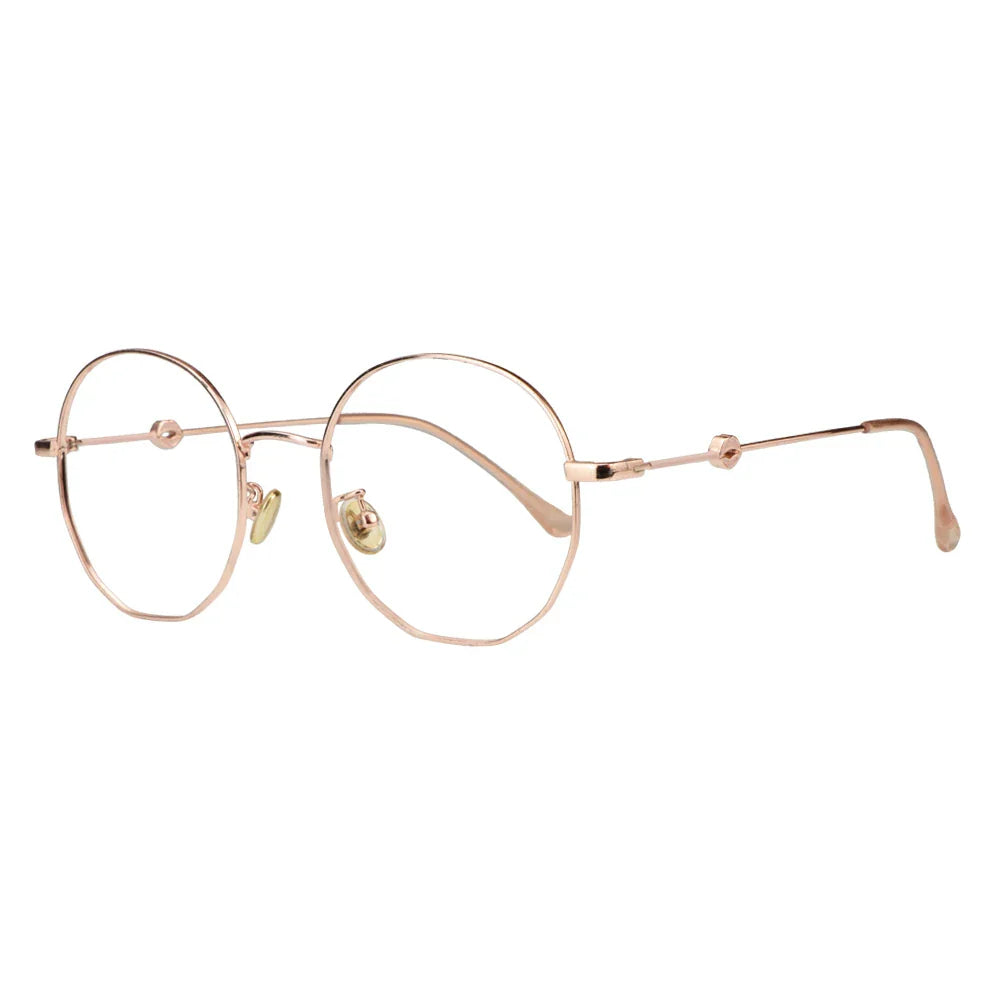 Metal Oval Eyeglasses