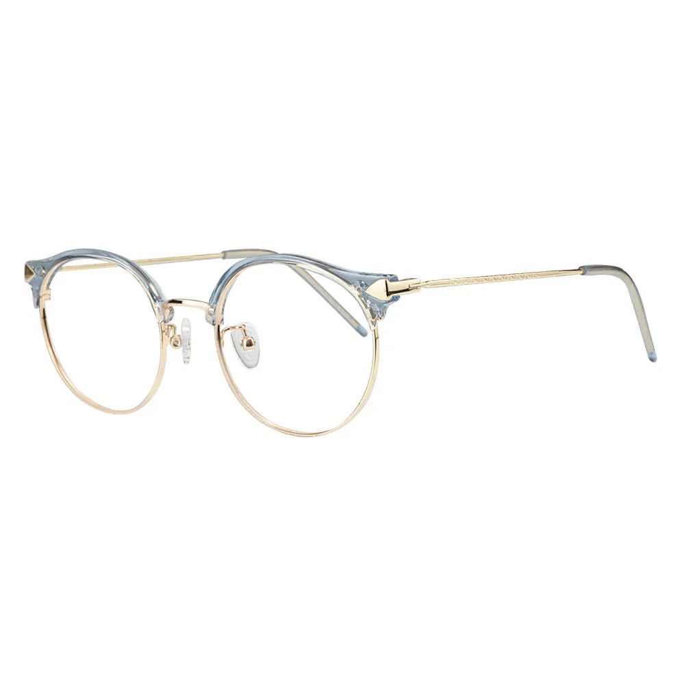 Metal Oval Eyeglasses