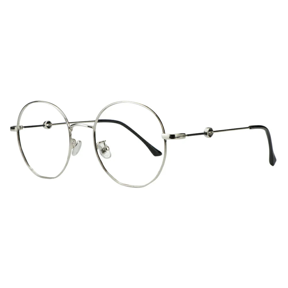 Metal Oval Eyeglasses