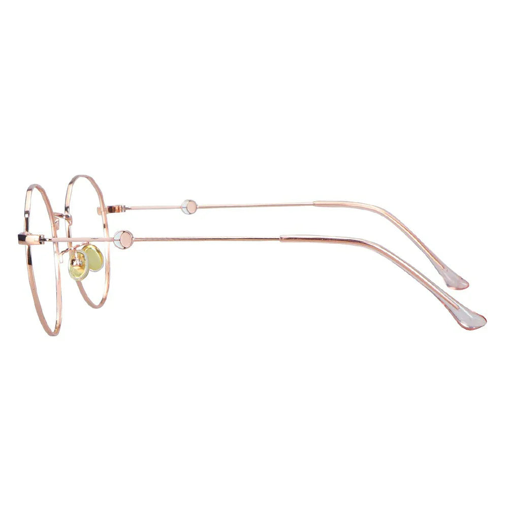 Metal Oval Eyeglasses